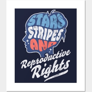 Stars Stripes Reproductive Rights Patriotic 4th Of July Cute Posters and Art